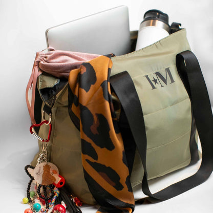 Cartera Blanqui Verde Musgo Personalizable