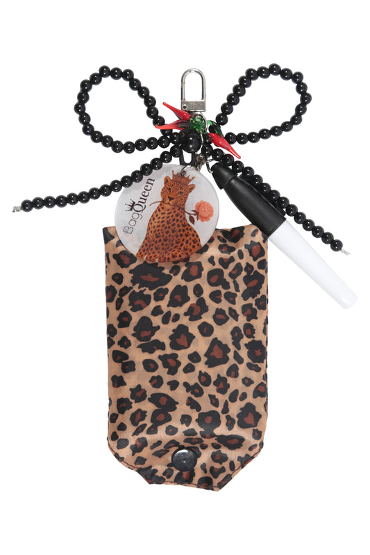 Charm bolsa leopardo